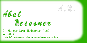 abel meissner business card